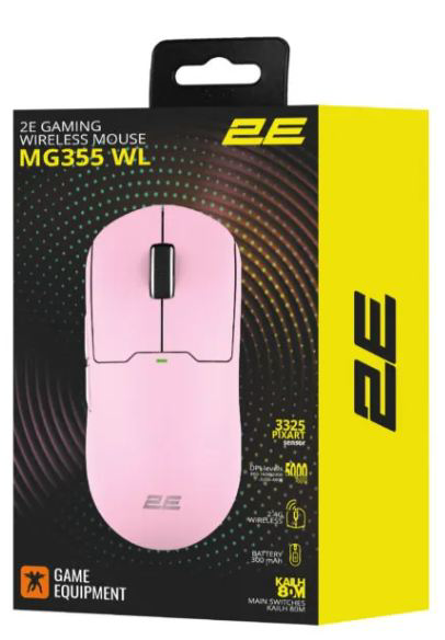 Мышь 2E GAMING MG355 WL 2E-MG355UPK-WL Pink  купить,NaN