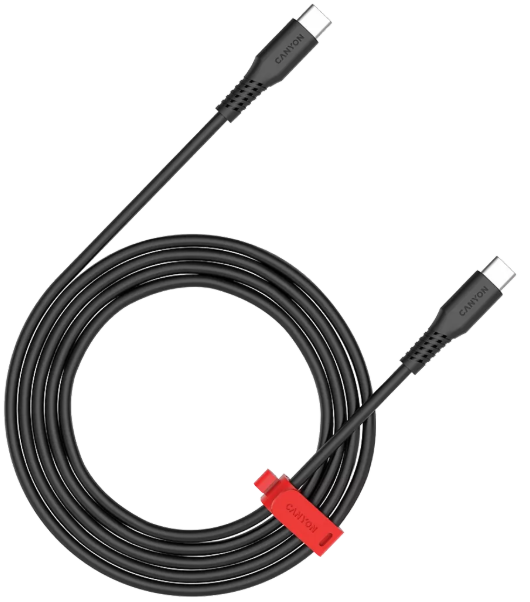 Кабель Canyon USB-C to USB-C  CNS-CC60SC20B 2м Black купить,2990