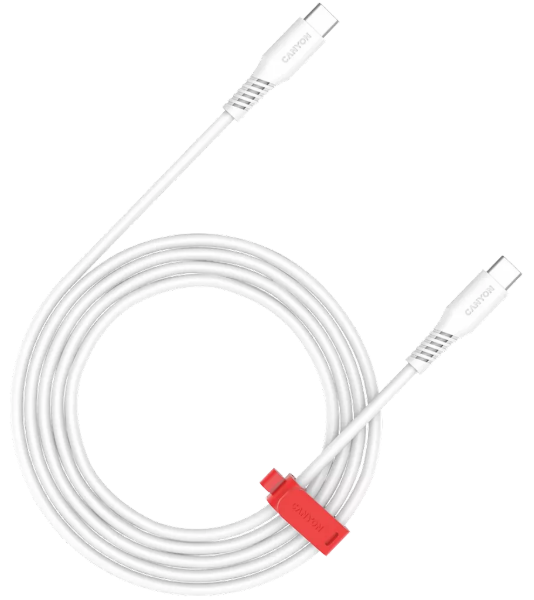 Кабель Canyon USB-C to USB-C CNS-CC60SC20W 2м White купить,2990