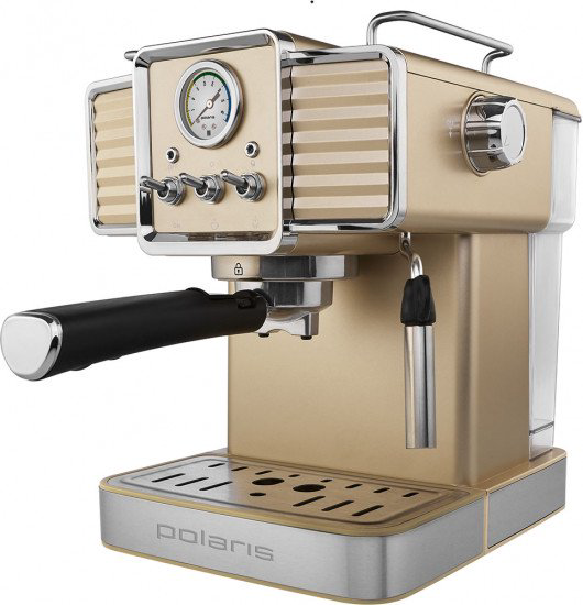Кофеварка Polaris PCM 1538E Adore Crema шампань купить,NaN
