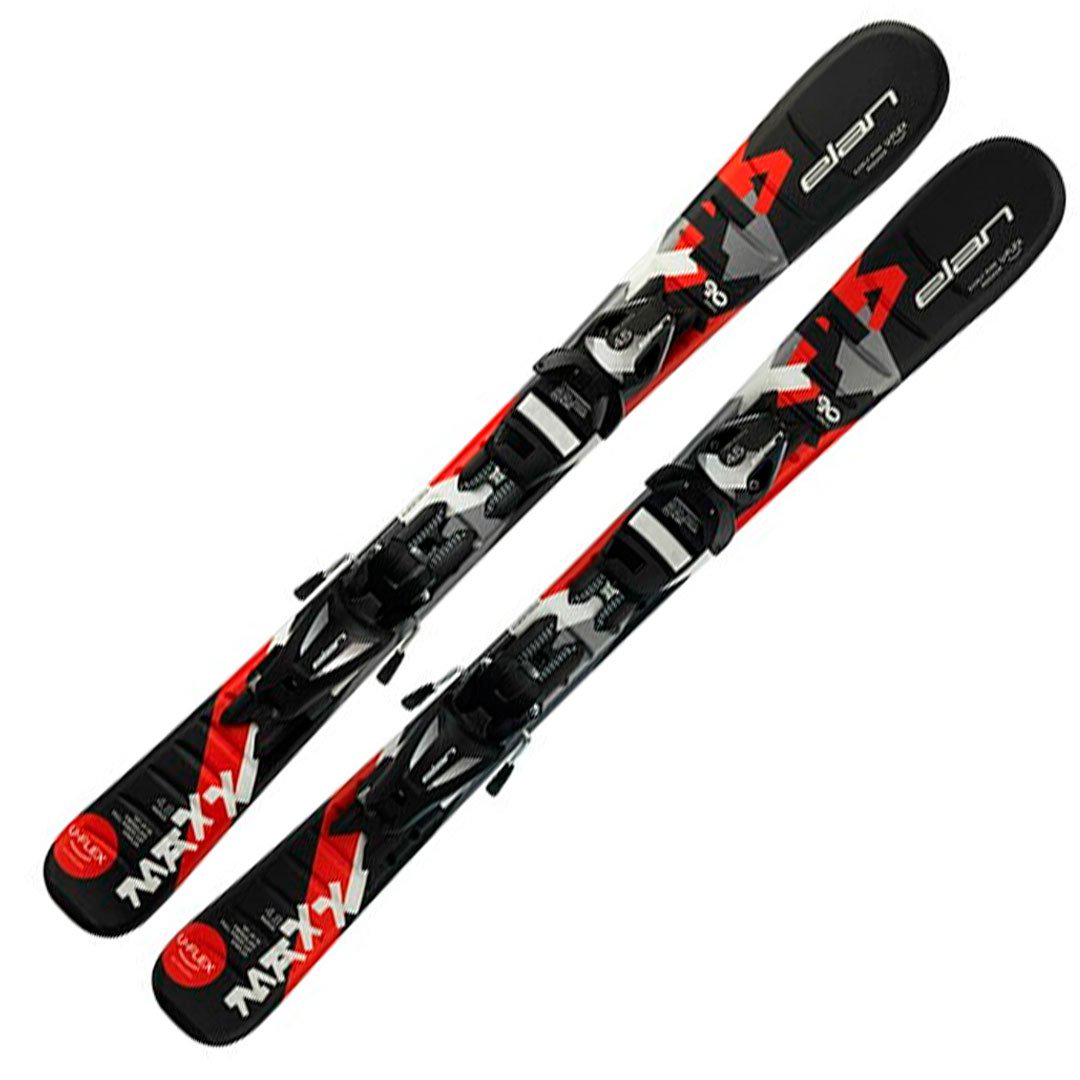 Лыжи Elan Maxx Qs el 4.5/7.5 140 черно-красные купить,NaN