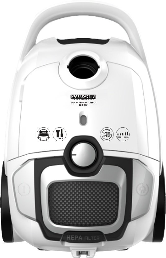 Пылесос Dauscher DVC-4330 CN-Turbo белый купить,NaN