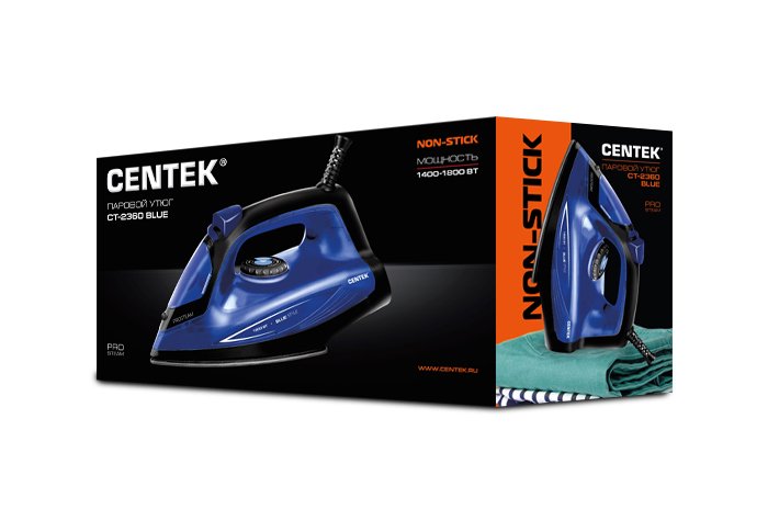 Утюг Centek CT-2360 синий  купить,NaN