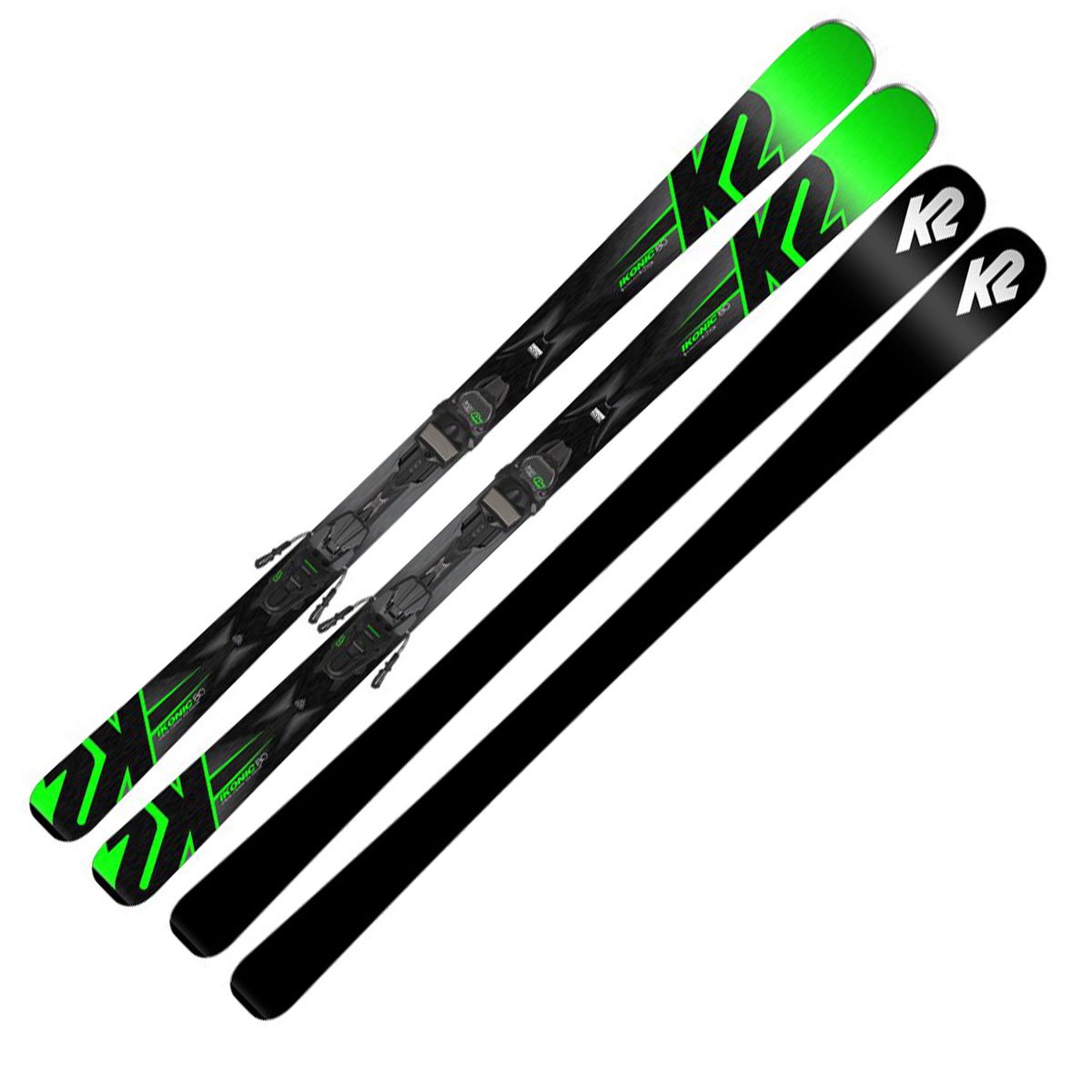Лыжи K2 Ikonic 80 M3 11 TCX Light Quikclik 170 черно-зеленые купить,NaN