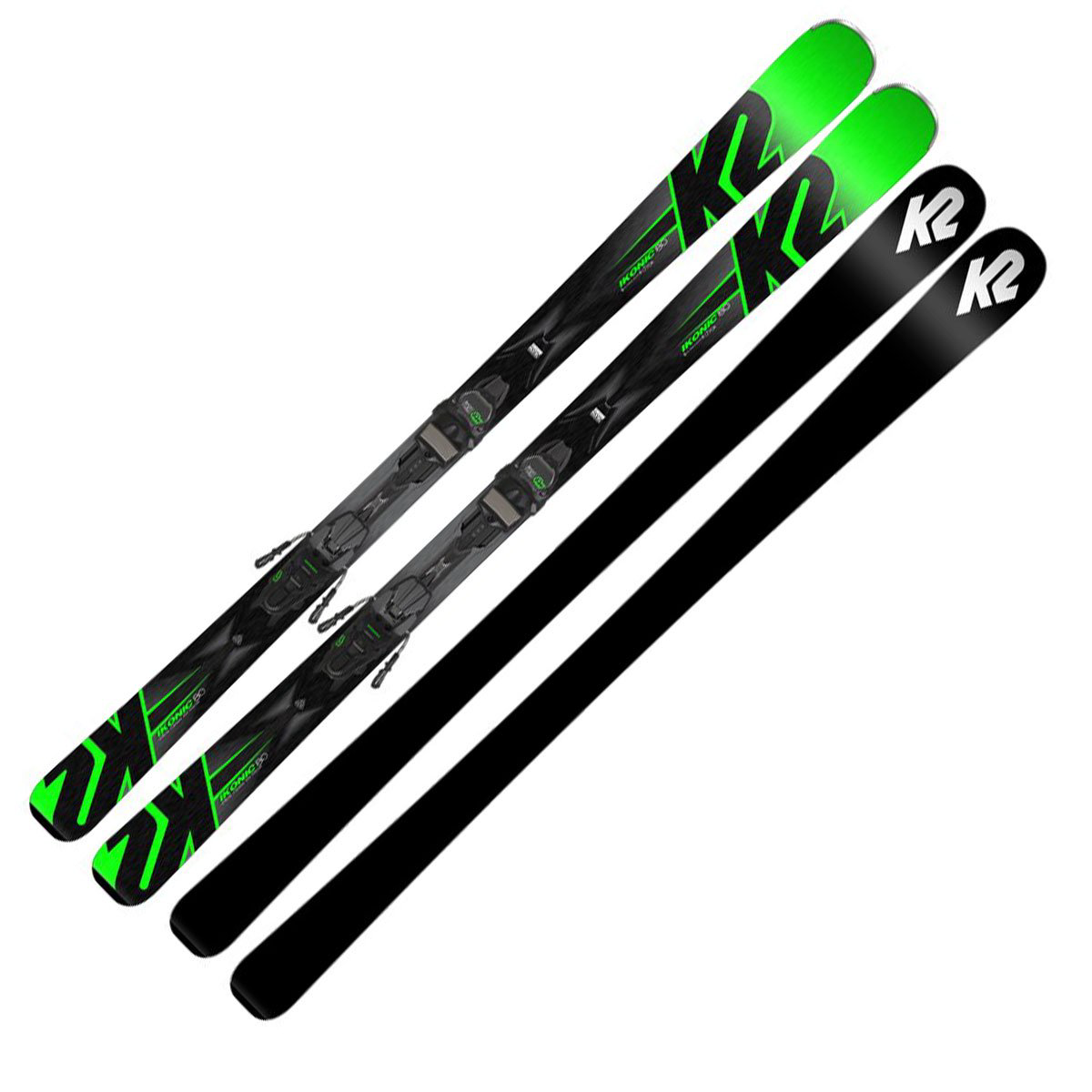 Лыжи K2 Ikonic 80 M3 11 TCX Light Quikclik 170 черно-зеленые купить,NaN