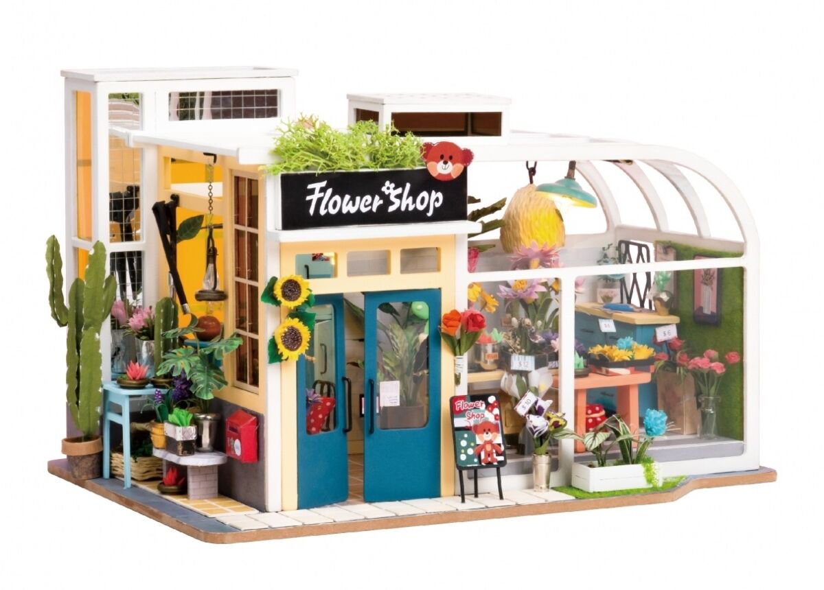  Пазл  Robotime 3D Дома миниатюры Flower Shop купить,NaN