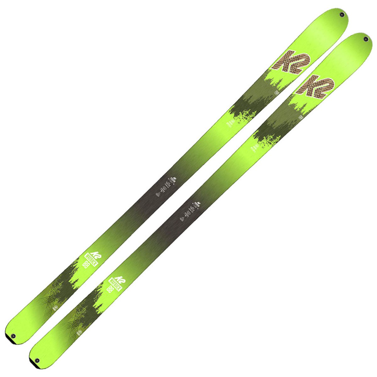 Лыжи K2 Wayback 88 ECOre 174 зеленые купить,NaN