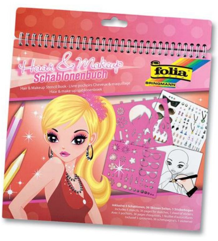 Набор для творчества Folia Hair&Makeup Трафареты  купить,NaN