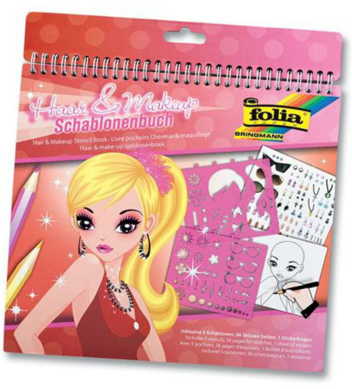 Набор для творчества Folia Hair&Makeup Трафареты  купить,NaN