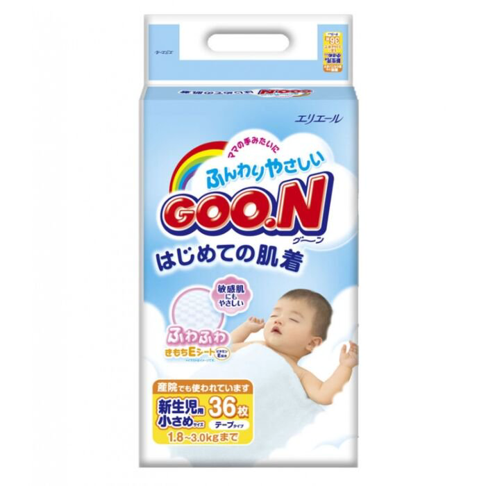 Подгузники Goon SSS 1.8-3кг  36шт купить,NaN