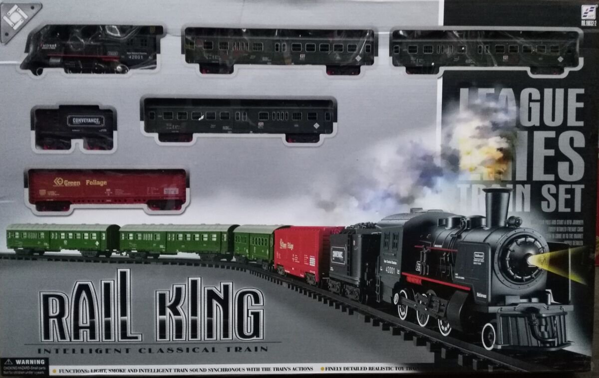 Пассажирский поезд Lcf Rail King 4 вагона купить,NaN