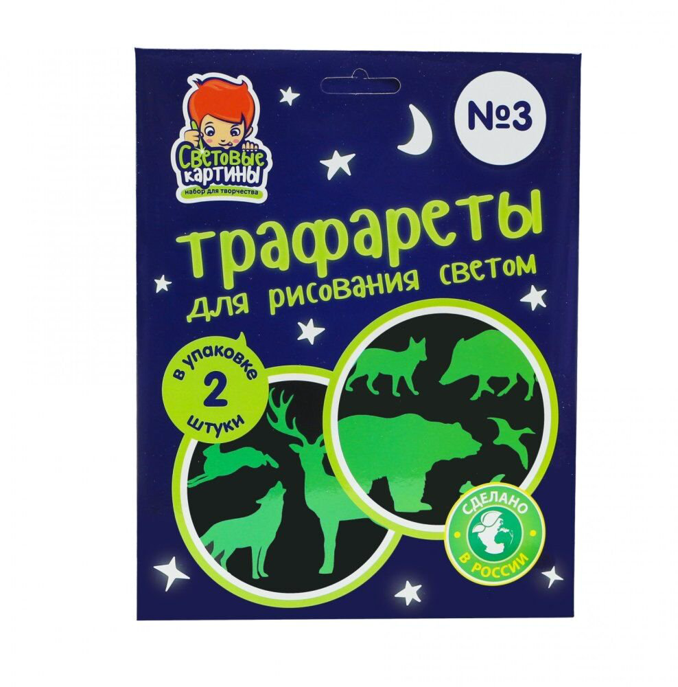 Набор для творчества  Рисуй светом Трафарет №3 купить,NaN