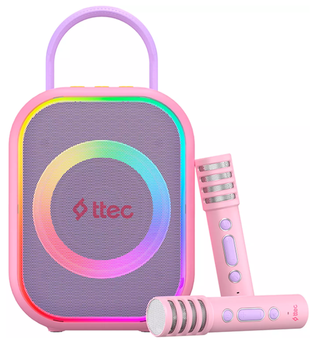 Портативная колонка TTEC VocalMate Child Karaoke Set 2BH18BP Balerina Pink