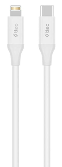 Кабель TTEC Lightning - USB Type-C 2DK40B 1.5м белый купить,NaN