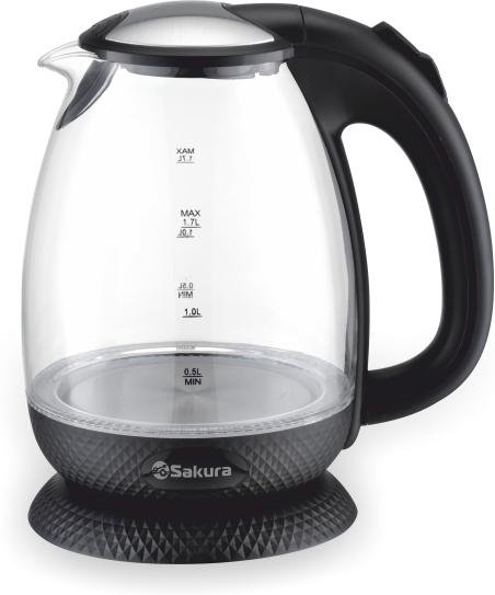  Чайник Sakura SA-2721BK 1.7л чёрный