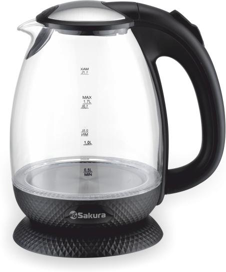  Чайник Sakura SA-2721BK 1.7л чёрный