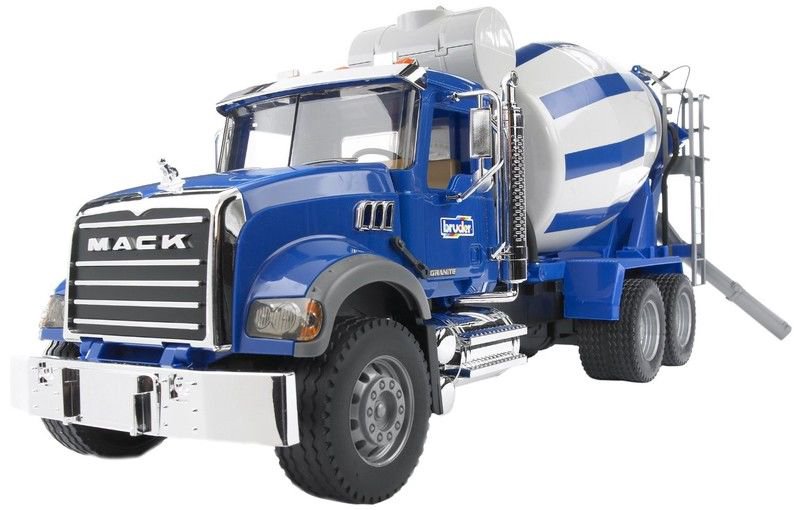 Машина Bruder Бетономешалка N MACK Granite Truck синяя купить,NaN