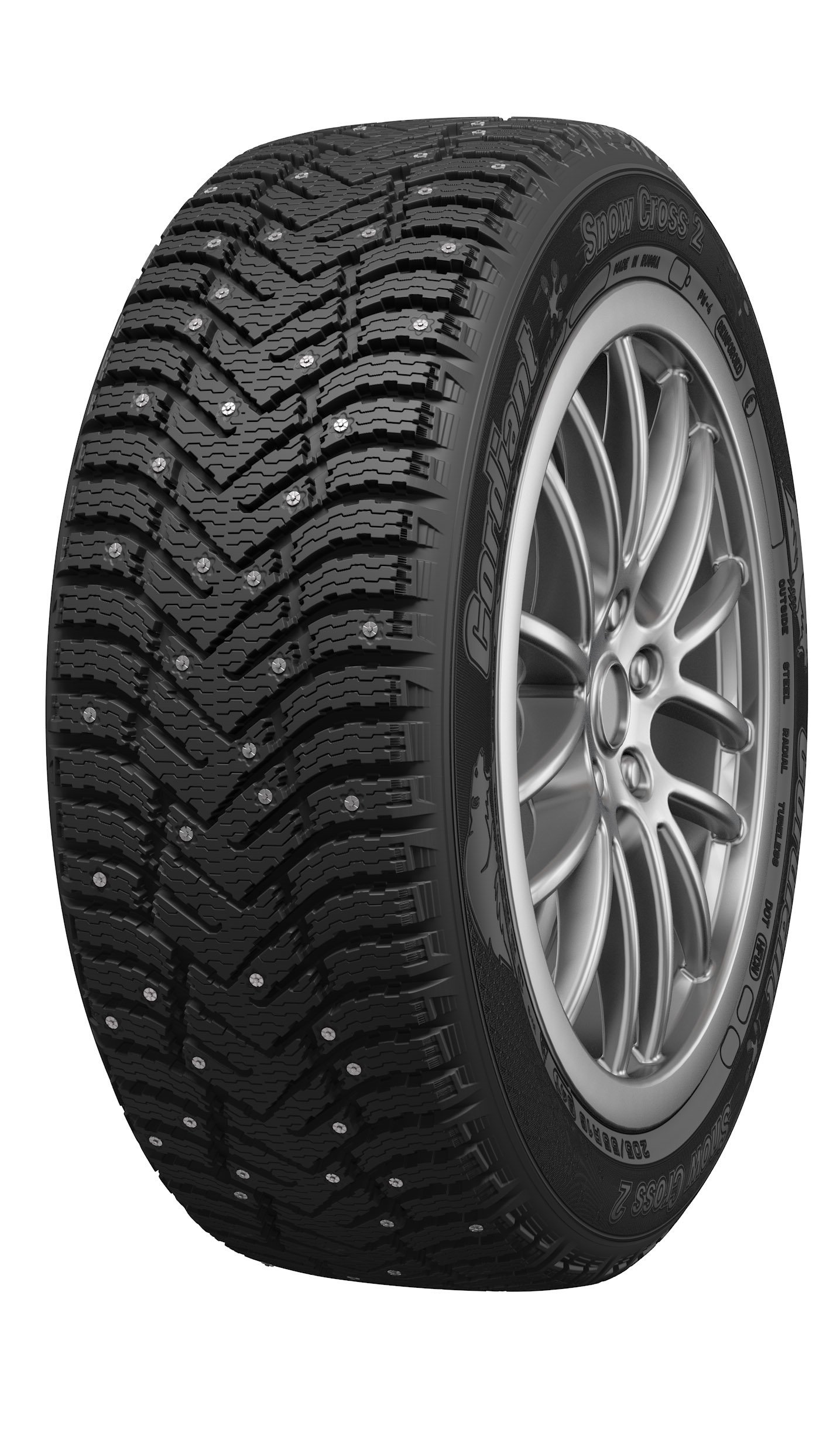 Шина Cordiant Snow Cross 2 195/55 R16 91T зимняя шипы купить,46800