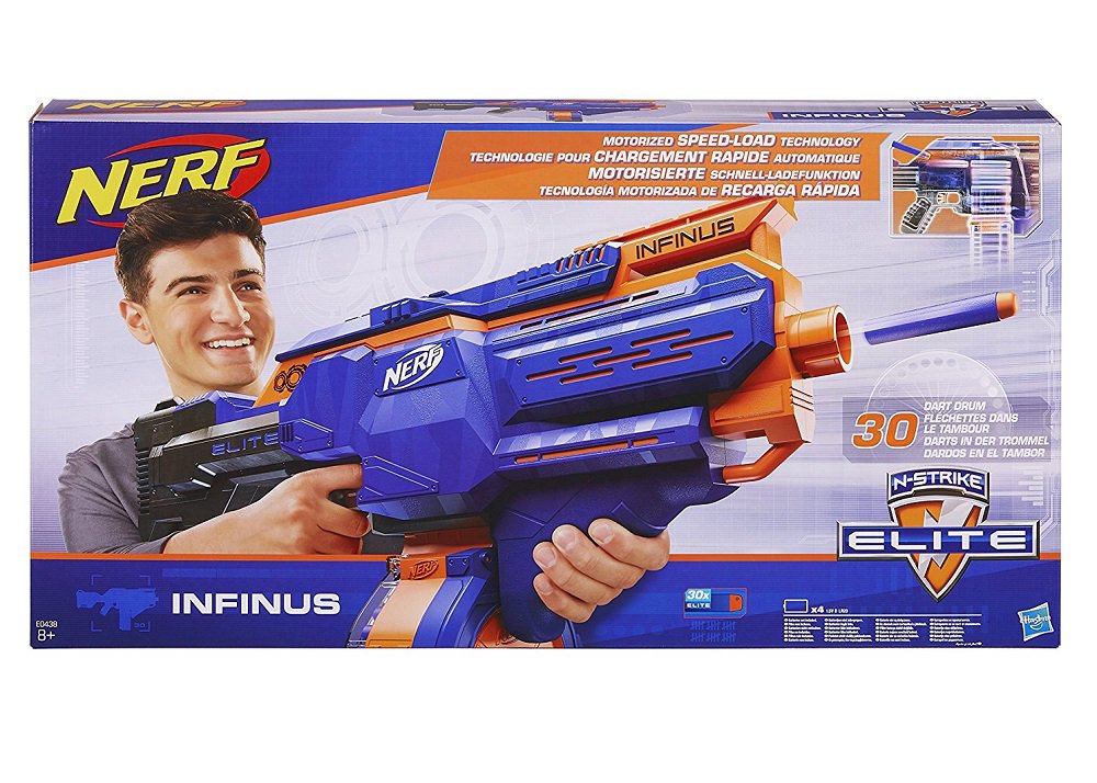 Бластер Hasbro Nerf Элит Инфинус E0438EU4 синий купить,NaN