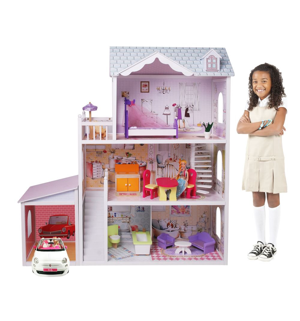 Дом для кукол Edufun EF4108 розовый купить,NaN