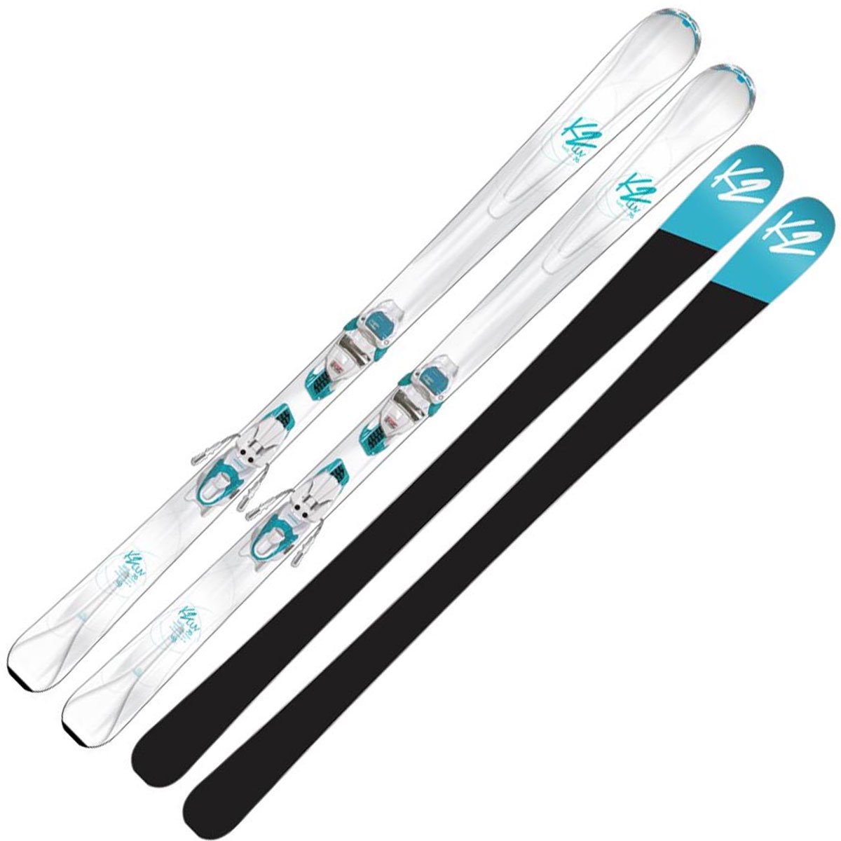 Лыжи K2 Luvit 76 ER3 10 Compact Quikclik 142 черно-белые