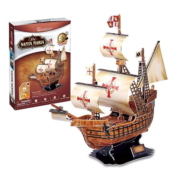 Пазл 3D Cubic Fun Корабль Санта Мария T4008h купить,NaN