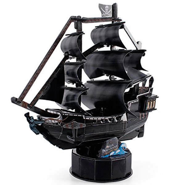 Пазл CubicFun 3D Корабль Месть королевы Анны T4035h