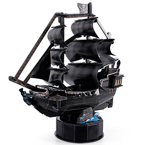 Пазл CubicFun 3D Корабль Месть королевы Анны T4035h
