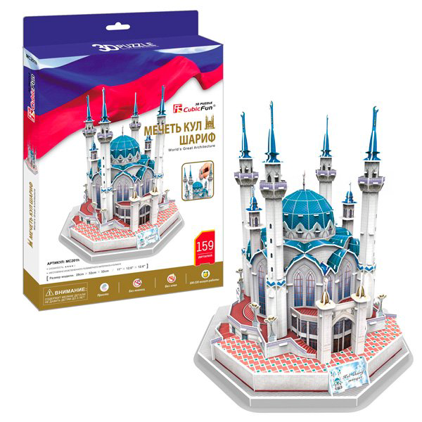 Пазл CubicFun 3D Мечеть Кул Шариф Россия MC201h  купить,NaN