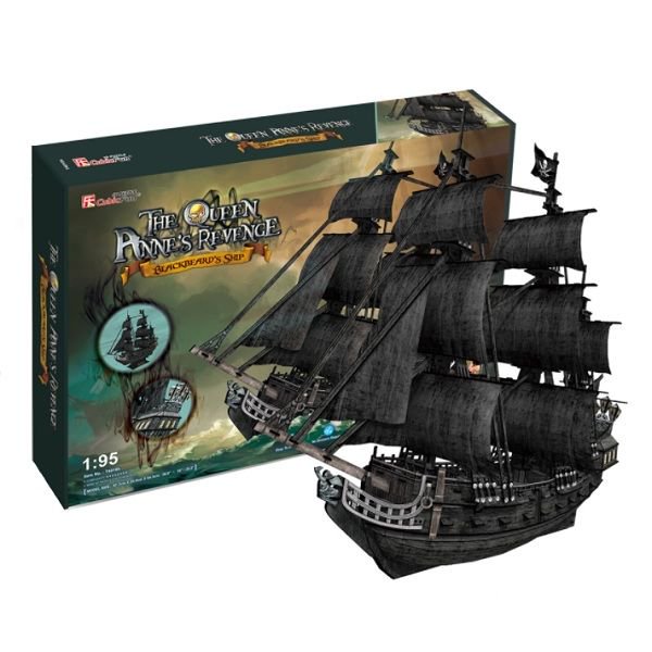Пазл CubicFun 3D Корабль Месть королевы Анны T4018h купить,NaN