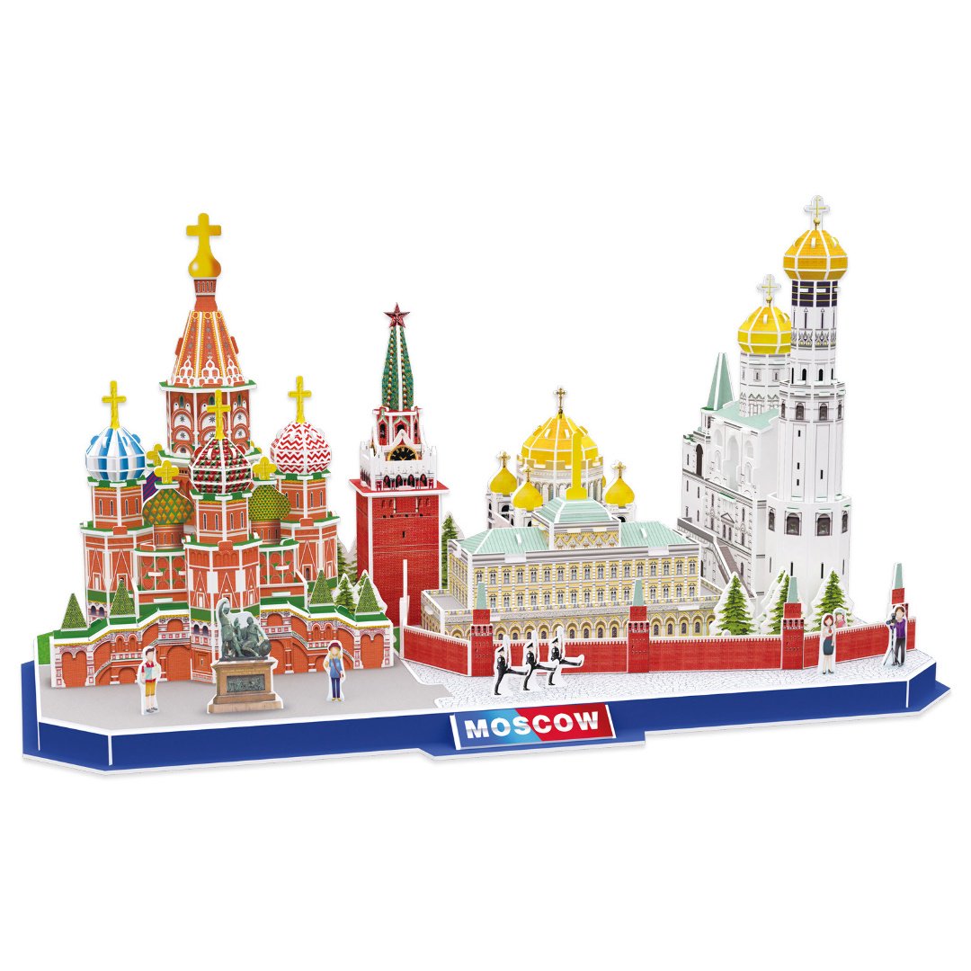 Пазл CubicFun 3D Достопримечательности Москвы купить,NaN