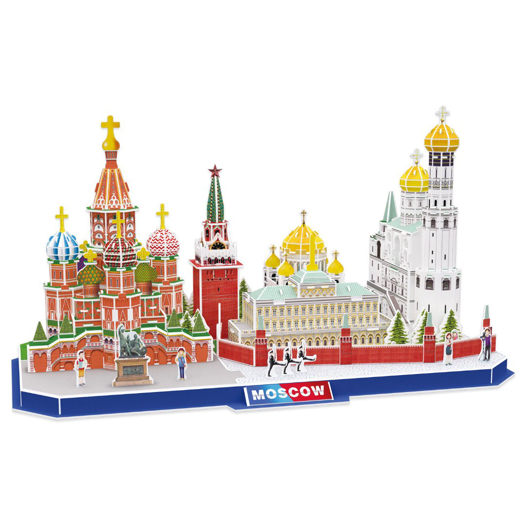 Пазл CubicFun 3D Достопримечательности Москвы купить,NaN