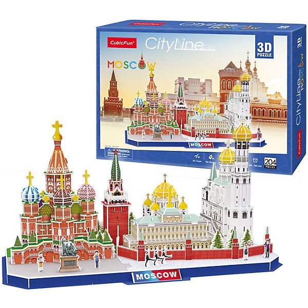 Пазл CubicFun 3D Достопримечательности Москвы купить,NaN
