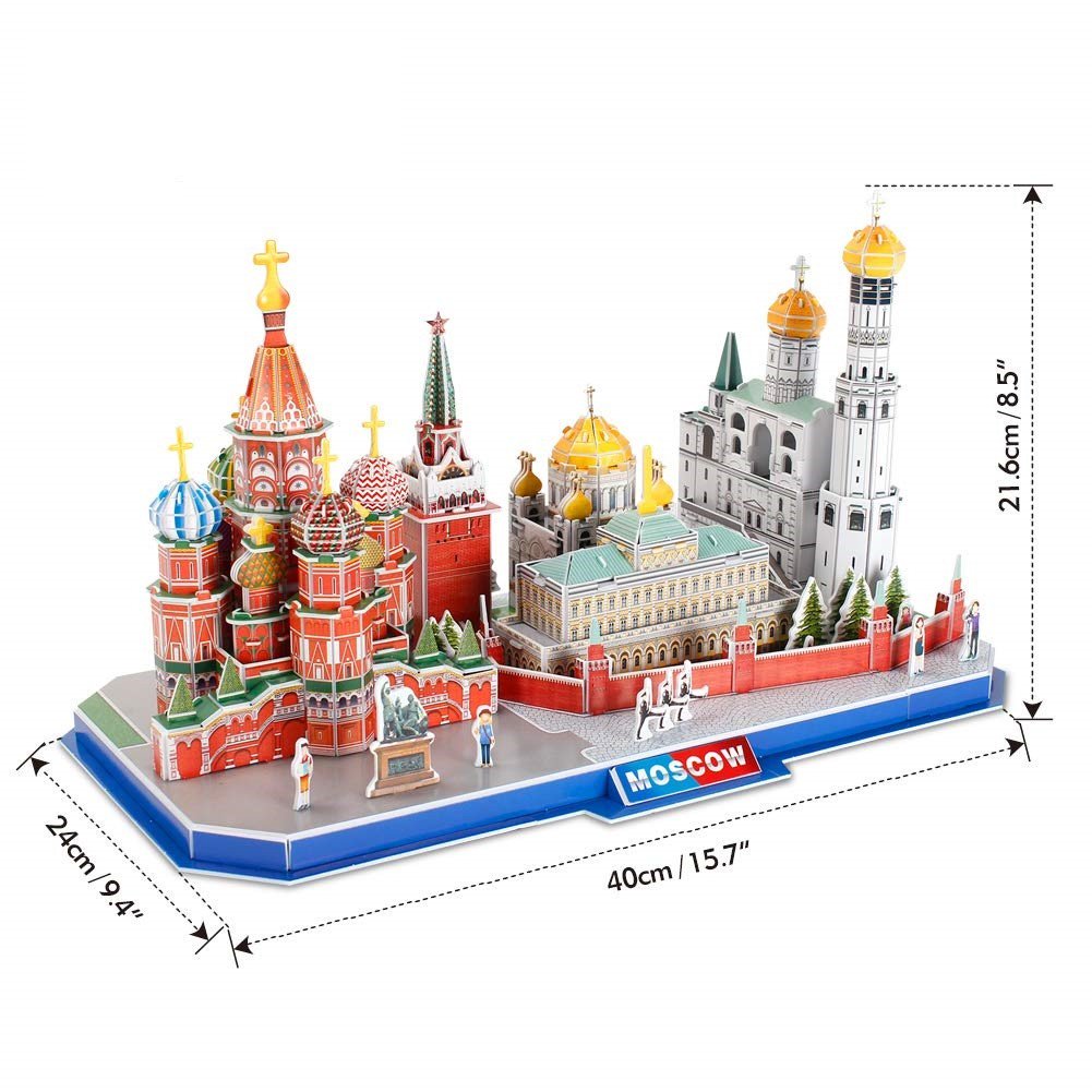 Пазл CubicFun 3D Достопримечательности Москвы купить,NaN