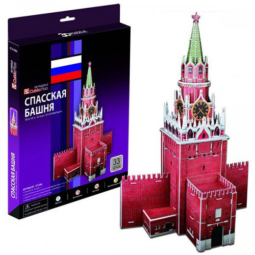 Пазл 3D CubicFun Спасская башня Россия купить,NaN