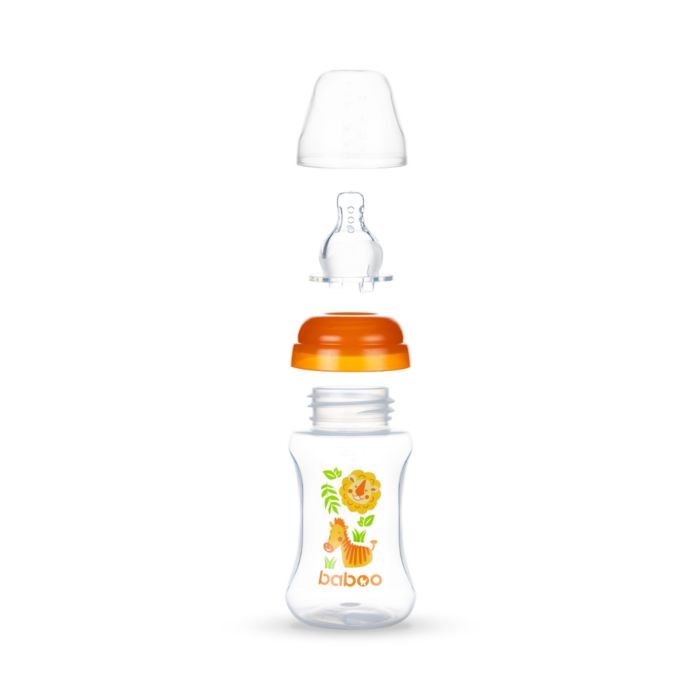 Бутылочка Baboo Safari 150мл оранжевая  купить,NaN