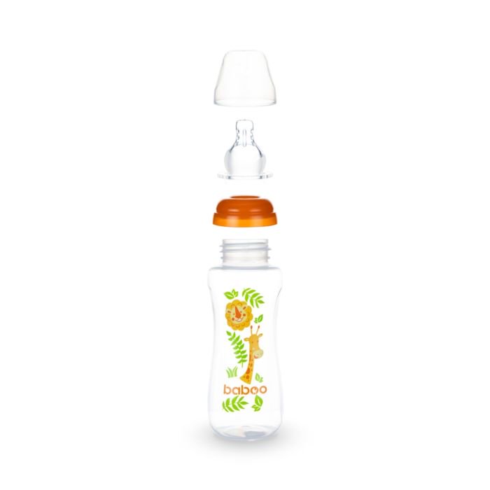 Бутылочка Baboo Safari 240мл оранжевая  купить,NaN