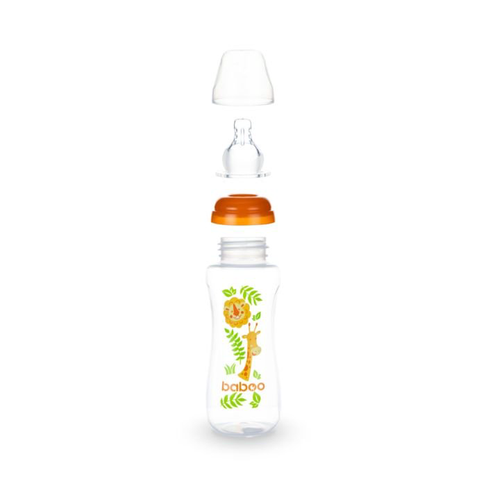 Бутылочка Baboo Safari 240мл оранжевая  купить,NaN