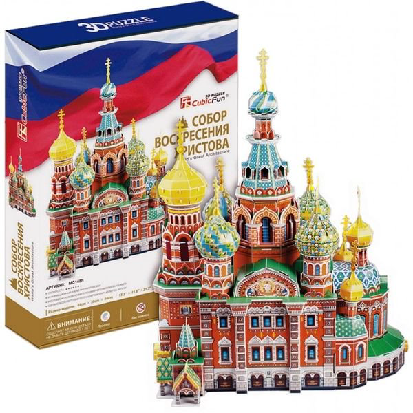 Пазл CubicFun 3D Собор Воскресения Христова Россия MC148h купить,NaN