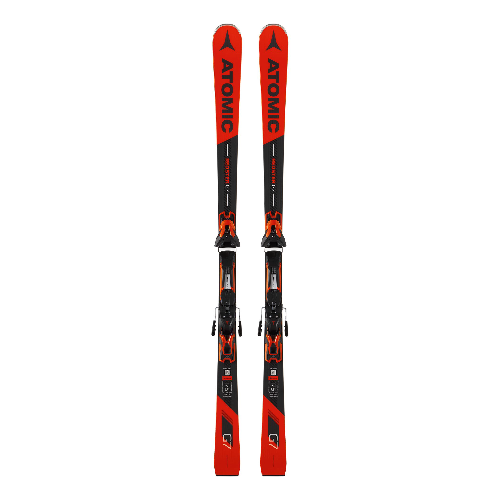 Лыжи Atomic Redster G7 + Ft 12 Gw 168 черно-красные купить,NaN