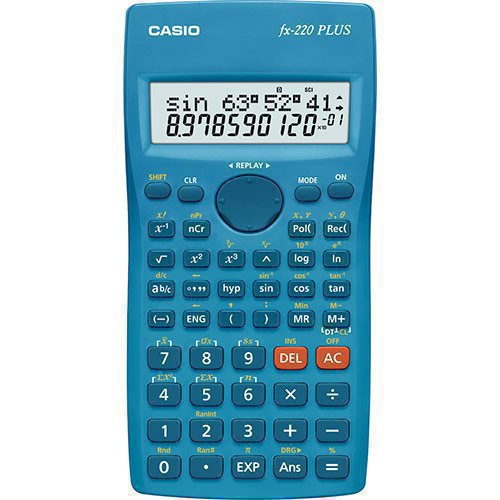 Калькулятор Casio FX-220PLUS-2-S-EH синий купить,6990