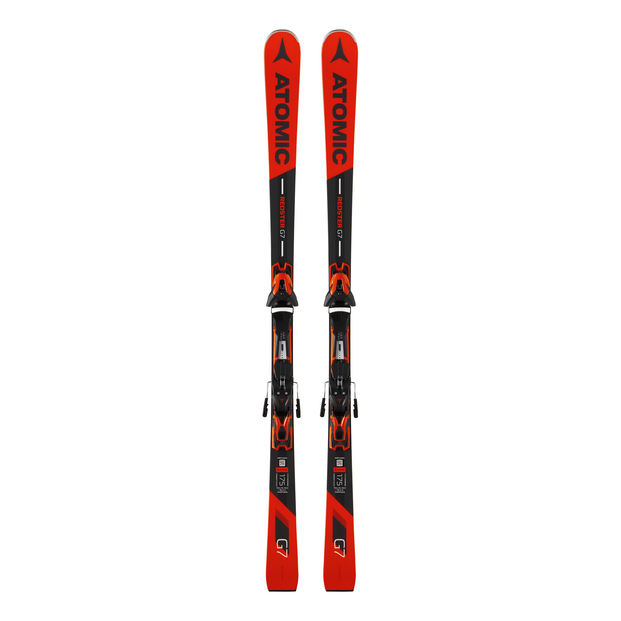 Лыжи горные Atomic Redster S7 + Ft 12 Gw black-red 163 черно-красные купить,NaN