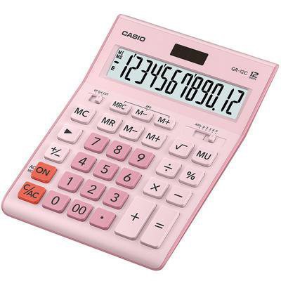 Калькулятор Casio GR-12C-PK-W-EP розовый - ForteMarket Калькулятор Casio GR-12C-PK-W-EP розовый купить,0