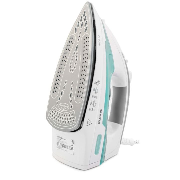Утюг Vitek VT-1251 бело-зеленый купить,0