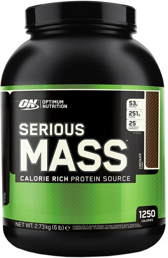 Гейнер Optimum Nutrition Serious Mass шоколадный 2.7кг