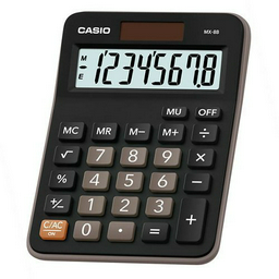 Калькулятор Casio MX-8B-BK-W-EC черный