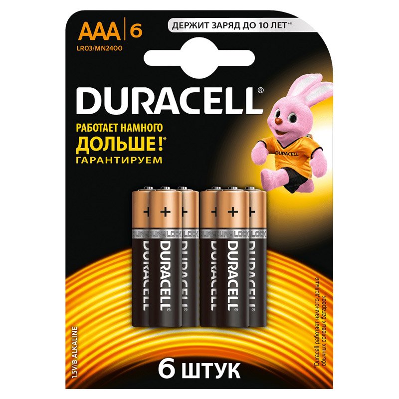 Батарейка Duracell Basic AAAx6