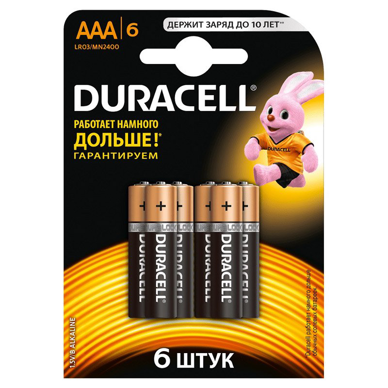 Батарейка Duracell Basic AAAx6