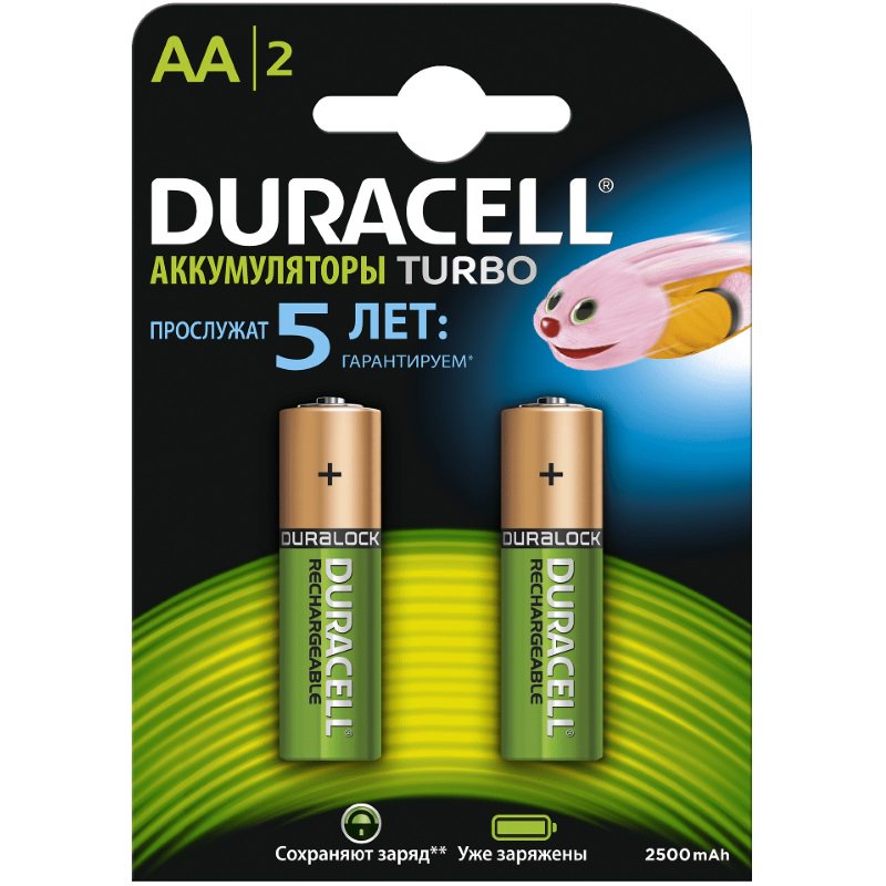 Батарейка Duracell 2500Mah AAx2