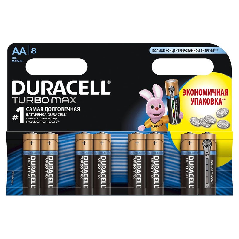 Батарейка Duracell Battery Turbo Max AAx8